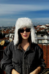 Kadın Peluş Kışlık Suni Kürklü Luxury Pilot Şapka