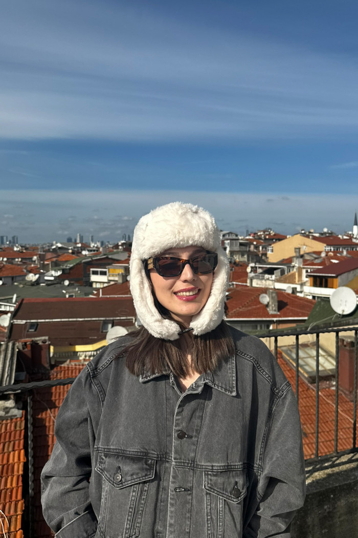 Kadın Kışlık Luxury Suni Kürklü Peluş Pilot Şapka