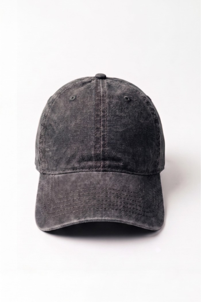 Eskitme Kanvas Unisex Beyzbol Şapkası