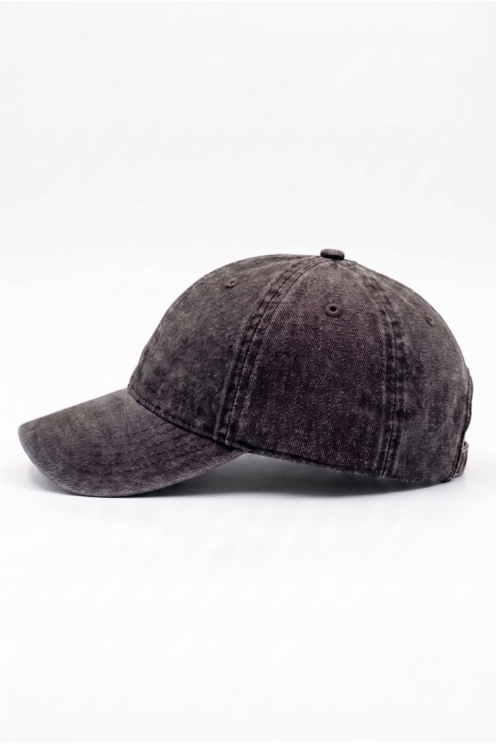 Eskitme Kanvas Unisex Beyzbol Şapkası