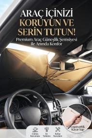 Katlanabilir Araç Ön Cam Şemsiye Güneşlik