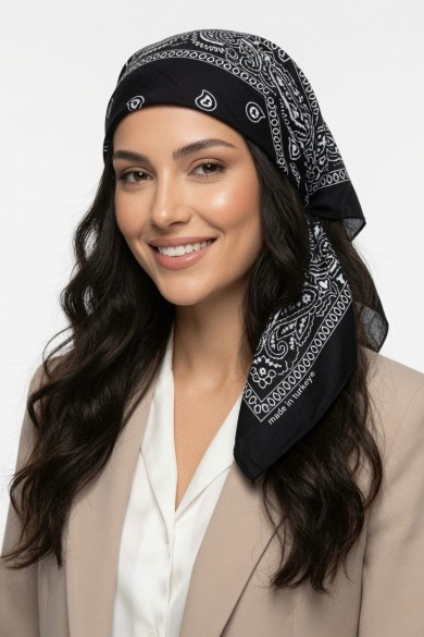Şal Desenli Unisex Bandana