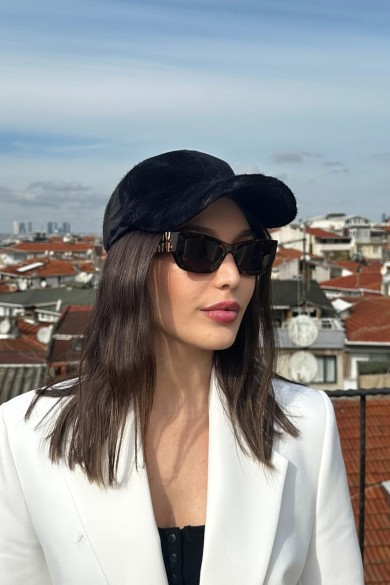 Sportif Siperlikli Peluş Kadın Kep Şapka