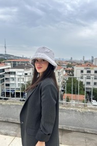 Yumuşak Dokulu Yünlü Kadın Bucket Şapka