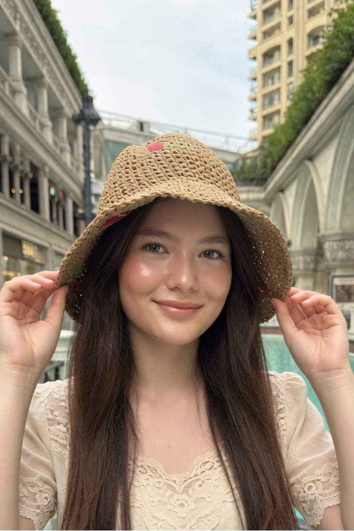 Kiraz Desenli Kadın Bucket Şapkası | Mollycrush