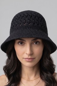 Dokulu Hasır Kadın Bucket Şapka