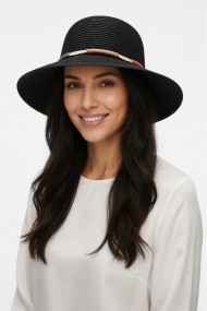 İp Detaylı Hasır Kadın Çan Şapka