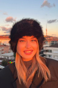 Kadın Luxury Suni Kürklü İçi Deri Peluş Kalpak Şapka