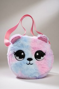 Ayıcık Figürlü Kız Çocuk Peluş Çanta