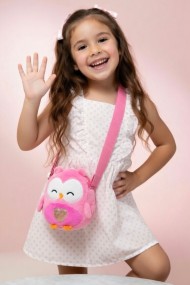 Baykuş Figürlü Kız Çocuk Peluş Çanta