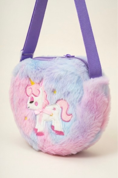 Ayarlanabilir Askılı Unicorn Kız Çocuk Peluş Çanta