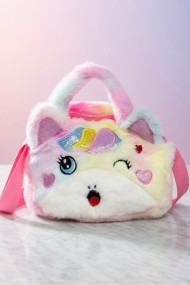 El ve Omuz Askılı Unicorn Kız Çocuk Peluş Çanta