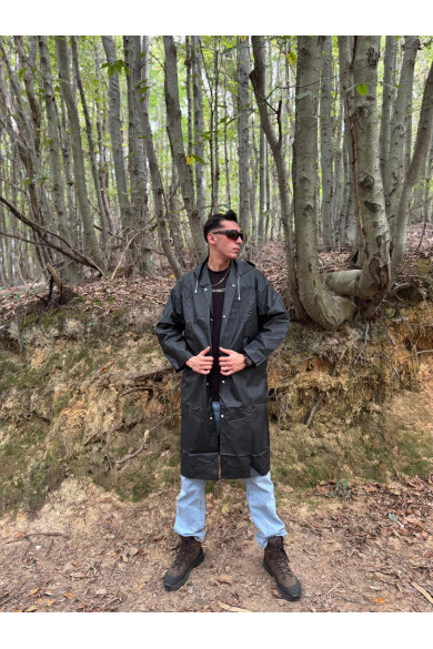 Unisex Eva Kumaş Günlük Yağmurluk