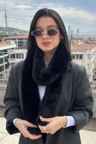 Kadın Kışlık Suni Kürk Atkı | Peluş Uzun Tasarım