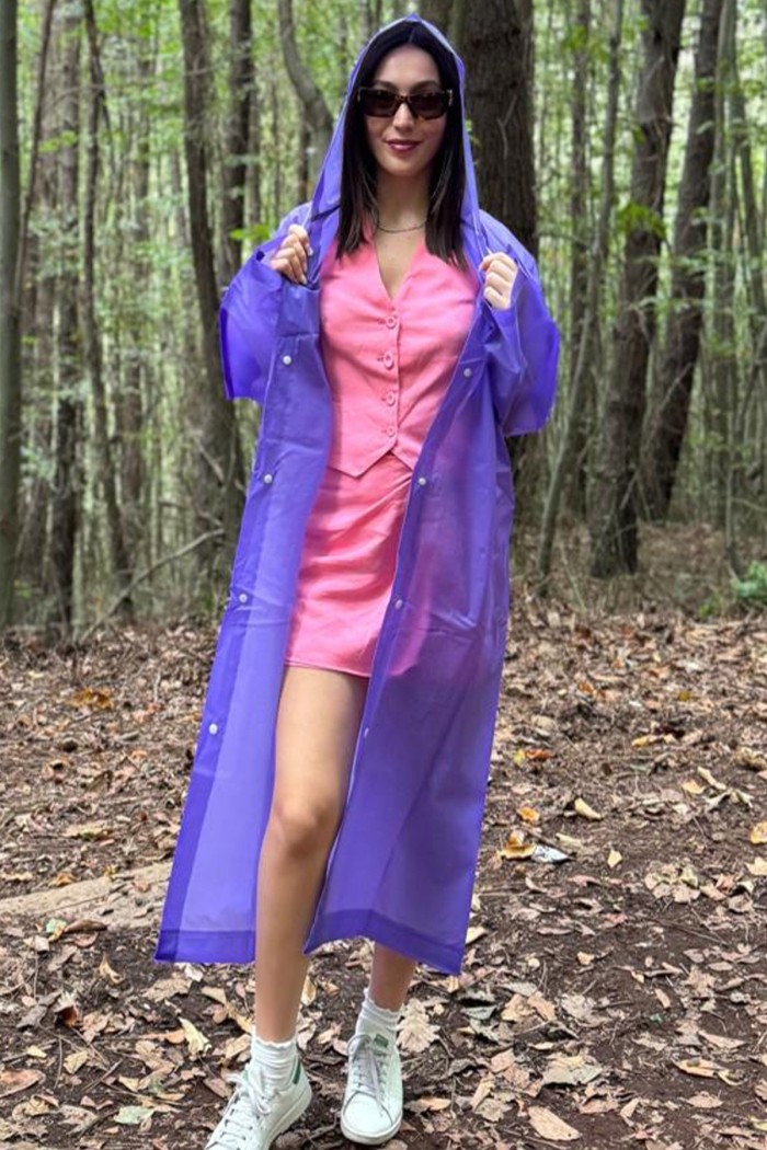 Unisex Eva Yağmurluk