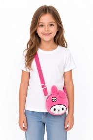 Kız Çocuk Mini Çanta | Peluş Tavşan Figürlü Askılı Model