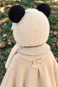 Kışlık Bebek Şapkası | Peluş Kulaklı Sevimli Örgü Model