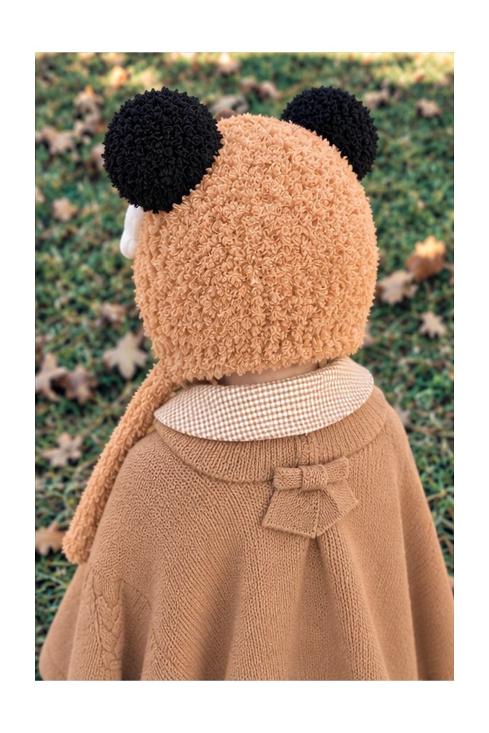 Kışlık Bebek Şapkası | Peluş Kulaklı Sevimli Örgü Model