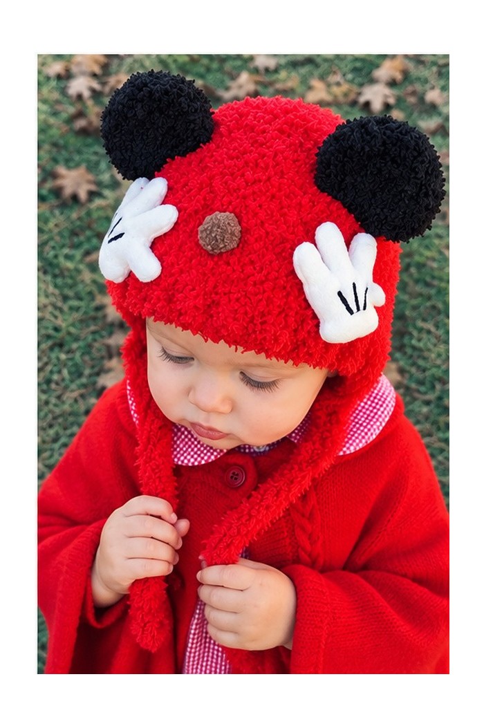 Kışlık Bebek Şapkası | Peluş Kulaklı Sevimli Örgü Model