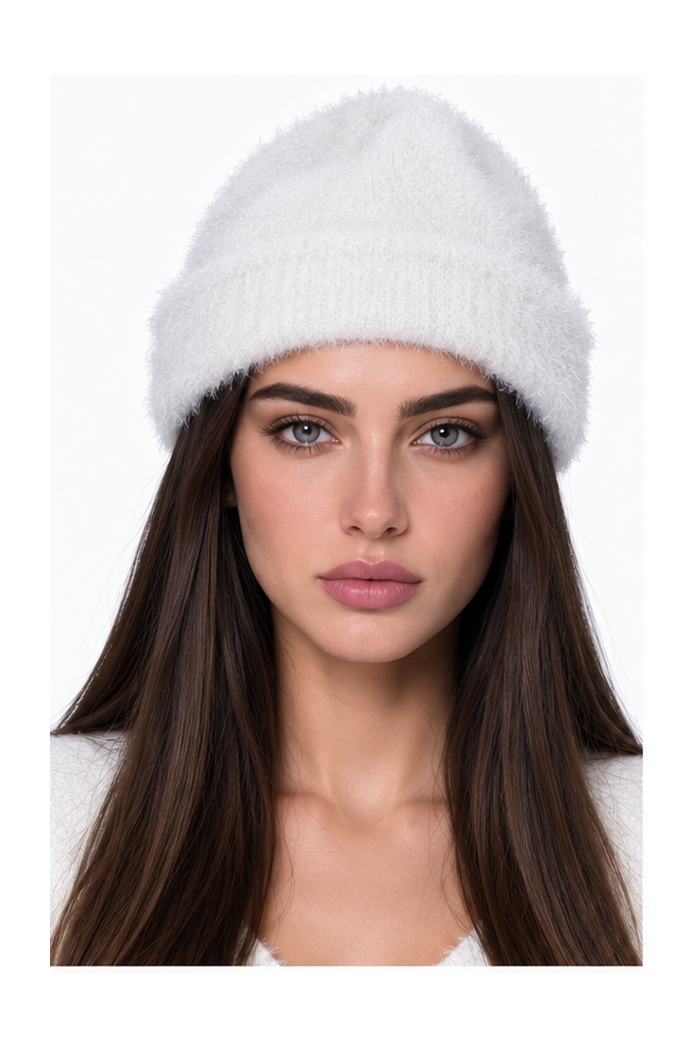 Unisex Ultra Yumuşak Bere | Tüylü Triko Kışlık Model