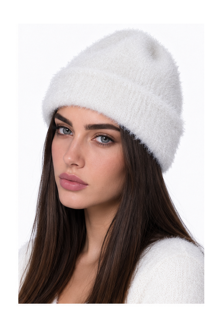 Unisex Ultra Yumuşak Bere | Tüylü Triko Kışlık Model