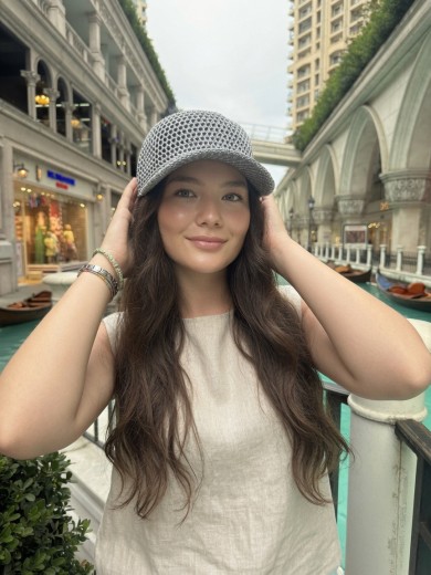 Kadın Simli Ajurlu Triko Kep Şapka | Mollycrush