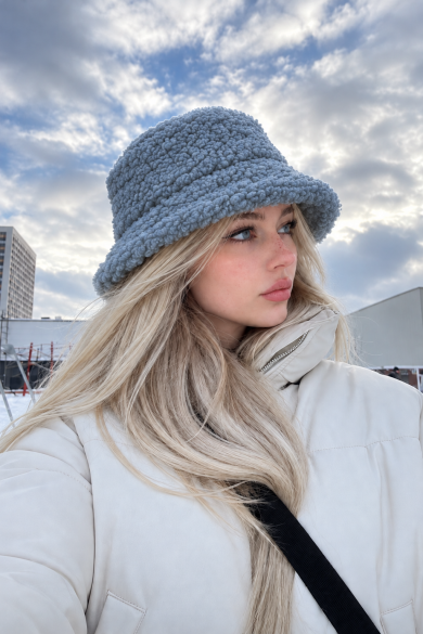 Kışlık Kadın Teddy Peluş Bucket | Balıkçı Kova Model  Şapka