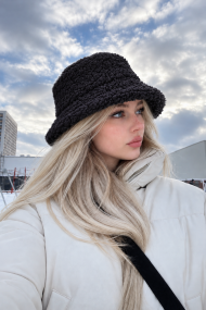 Kışlık Kadın Teddy Peluş Bucket | Balıkçı Kova Model  Şapka