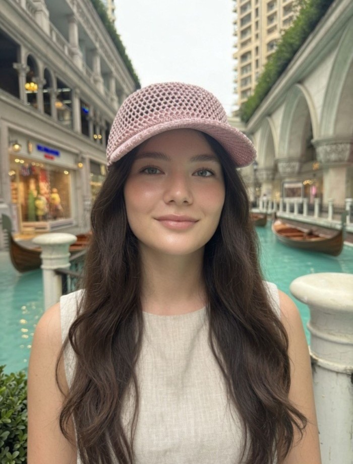 Kadın Simli Ajurlu Triko Kep Şapka | Mollycrush